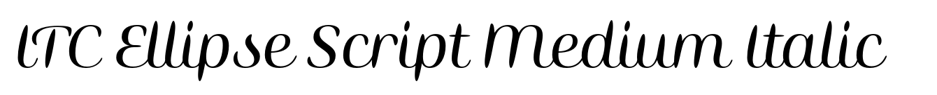 ITC Ellipse Script Medium Italic image